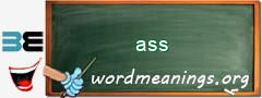 WordMeaning blackboard for ass